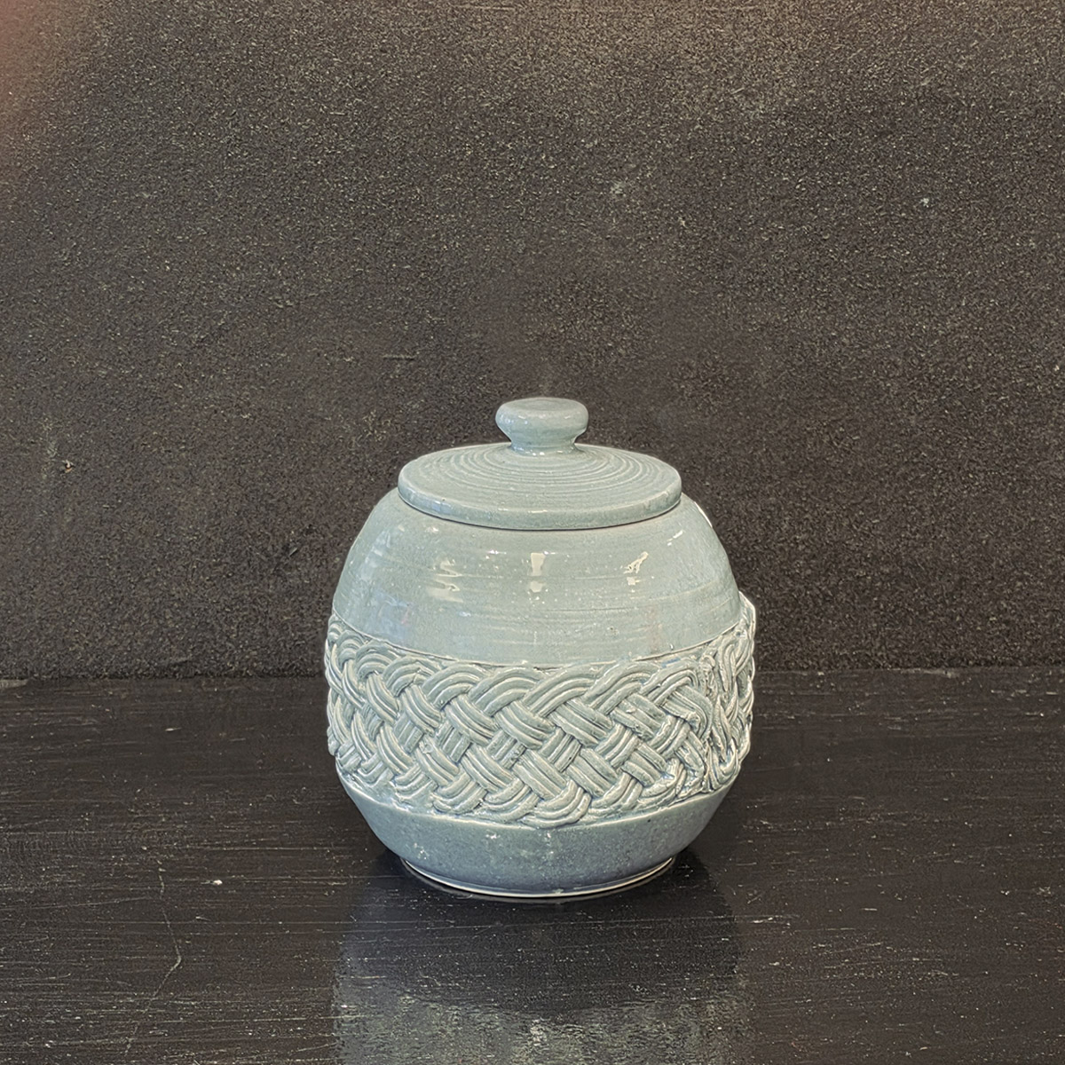 Lille krukke med låg