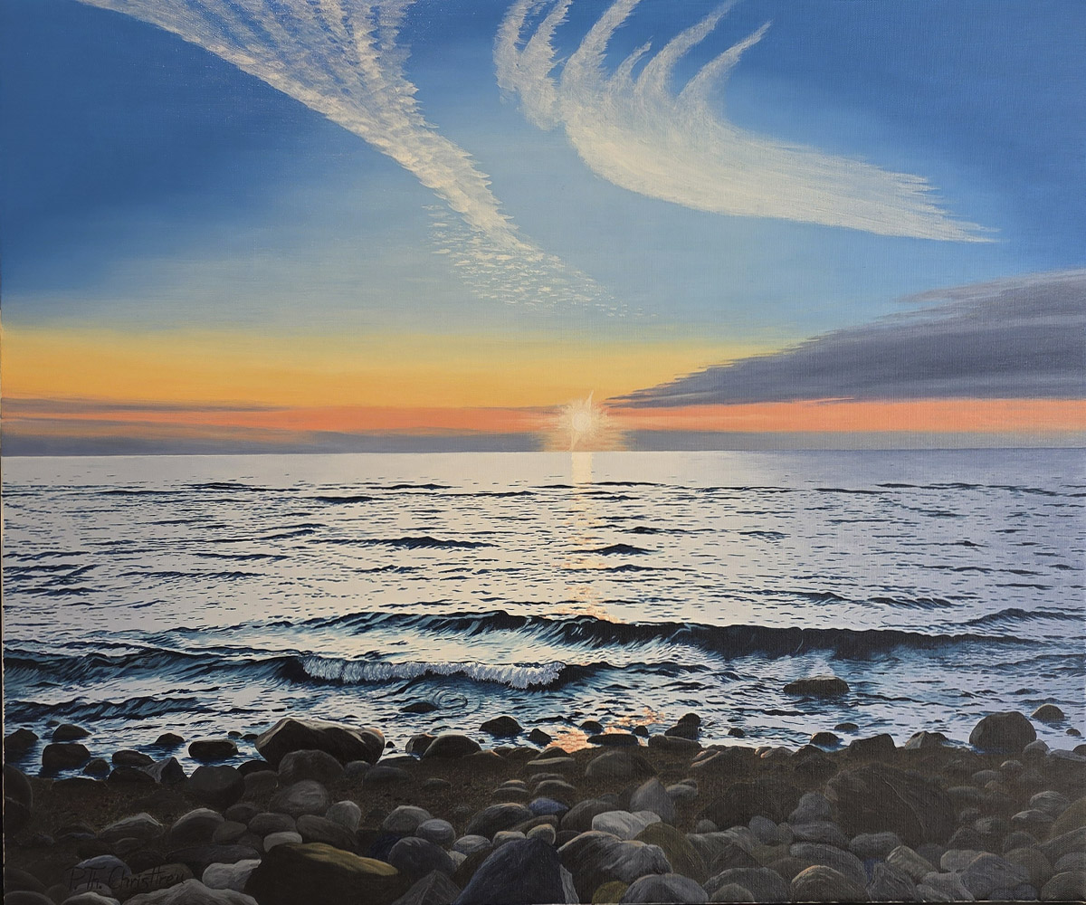 solnedgang over havet