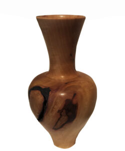 Flot trævase i træ - træet er i flotte varme farver med flot struktur